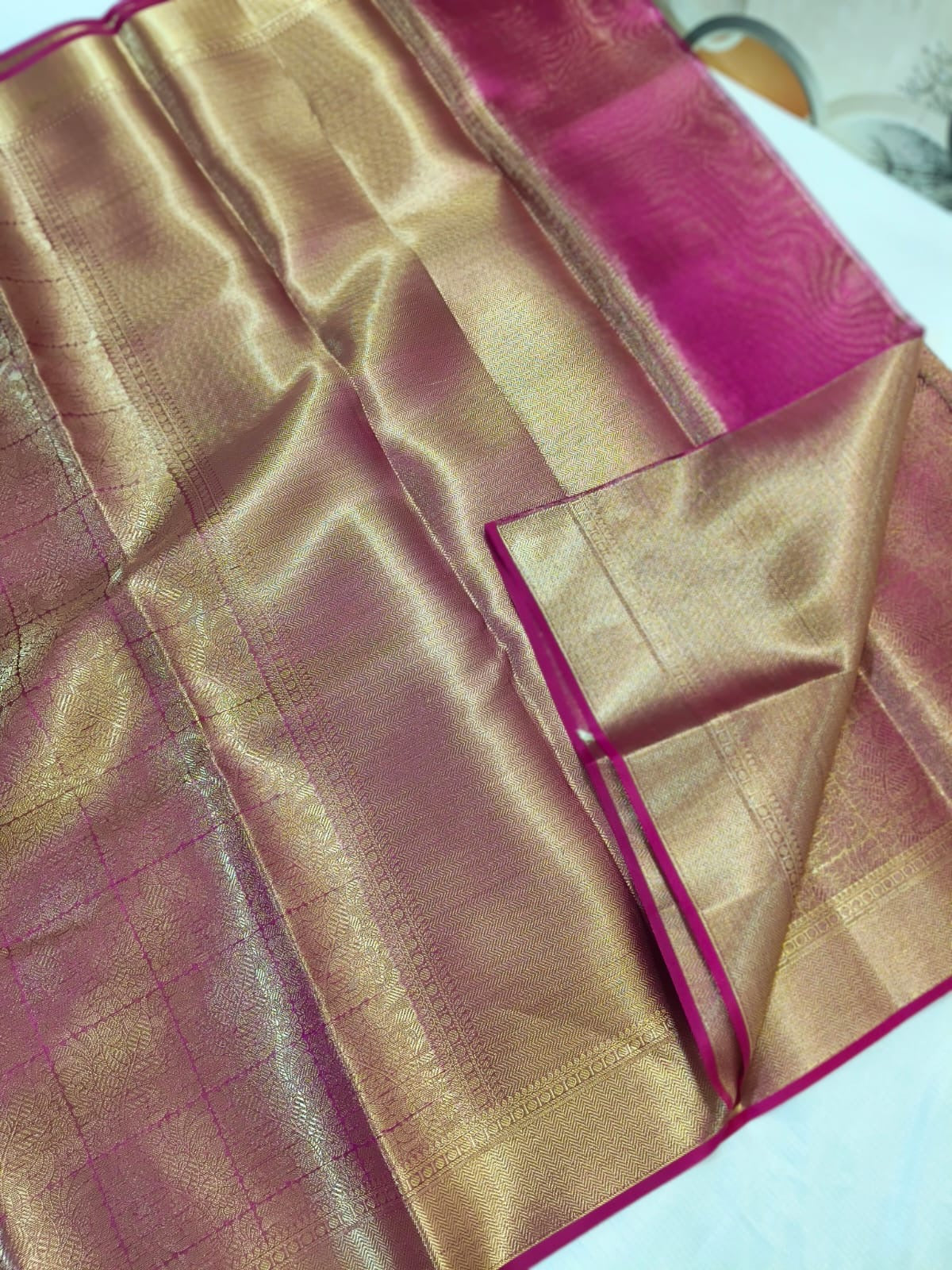 Deepika Padukone Inspired Banarasi Blend Tissue Brocade Saree