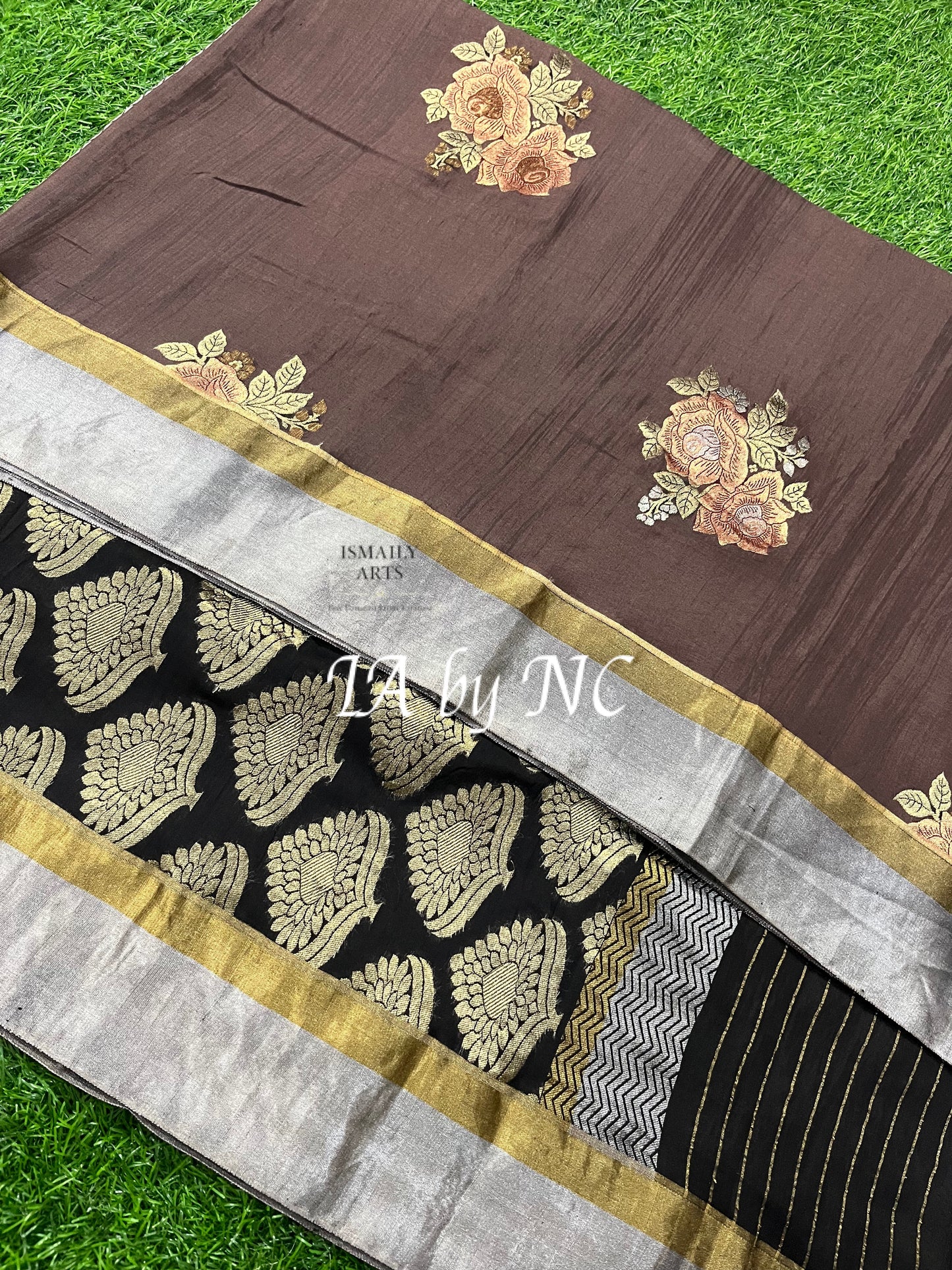 Walnut Banarasi Pure Munga Silk Saree