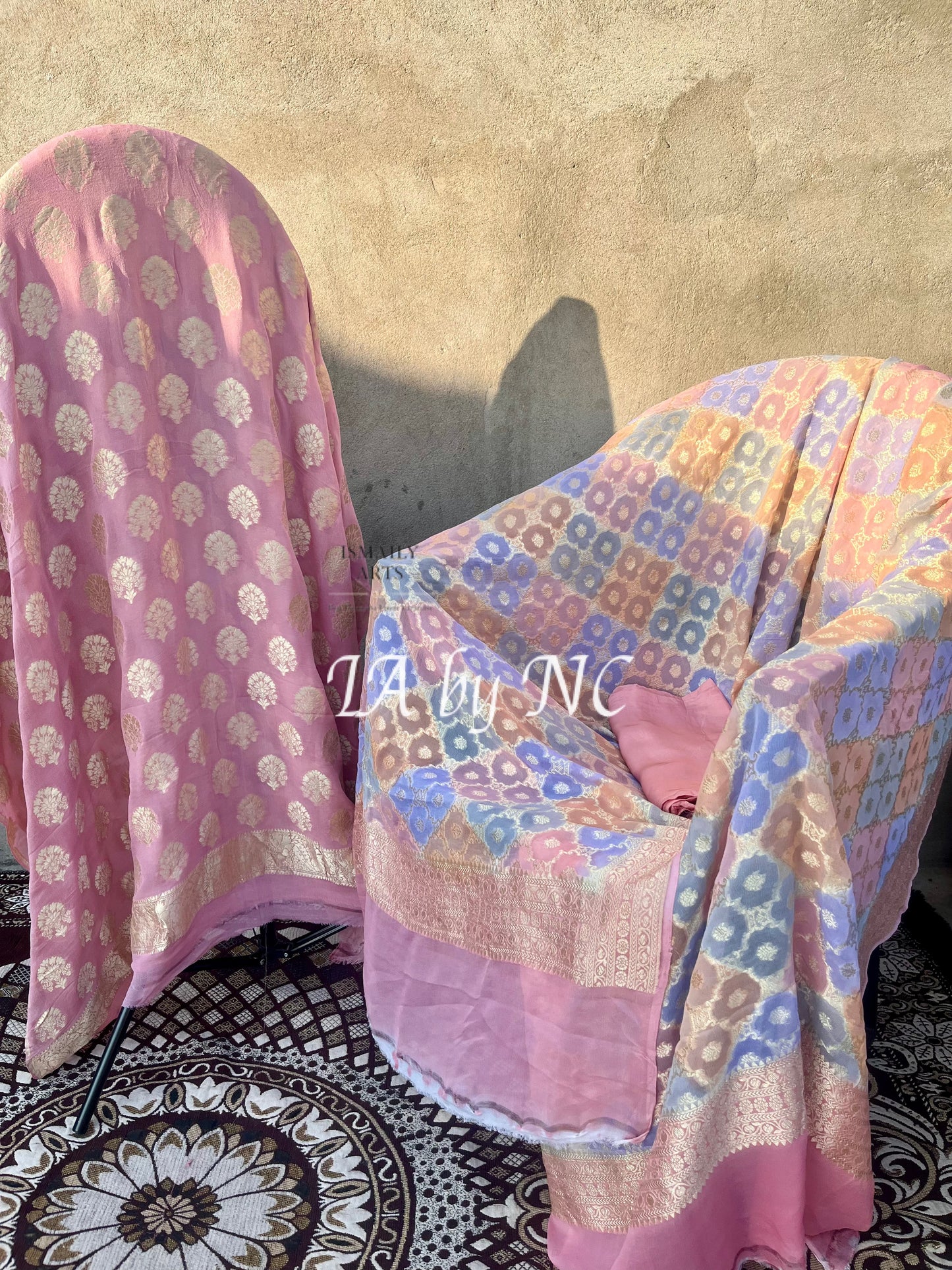 French Banarasi Pure Khaddi Georgette Dress Materials