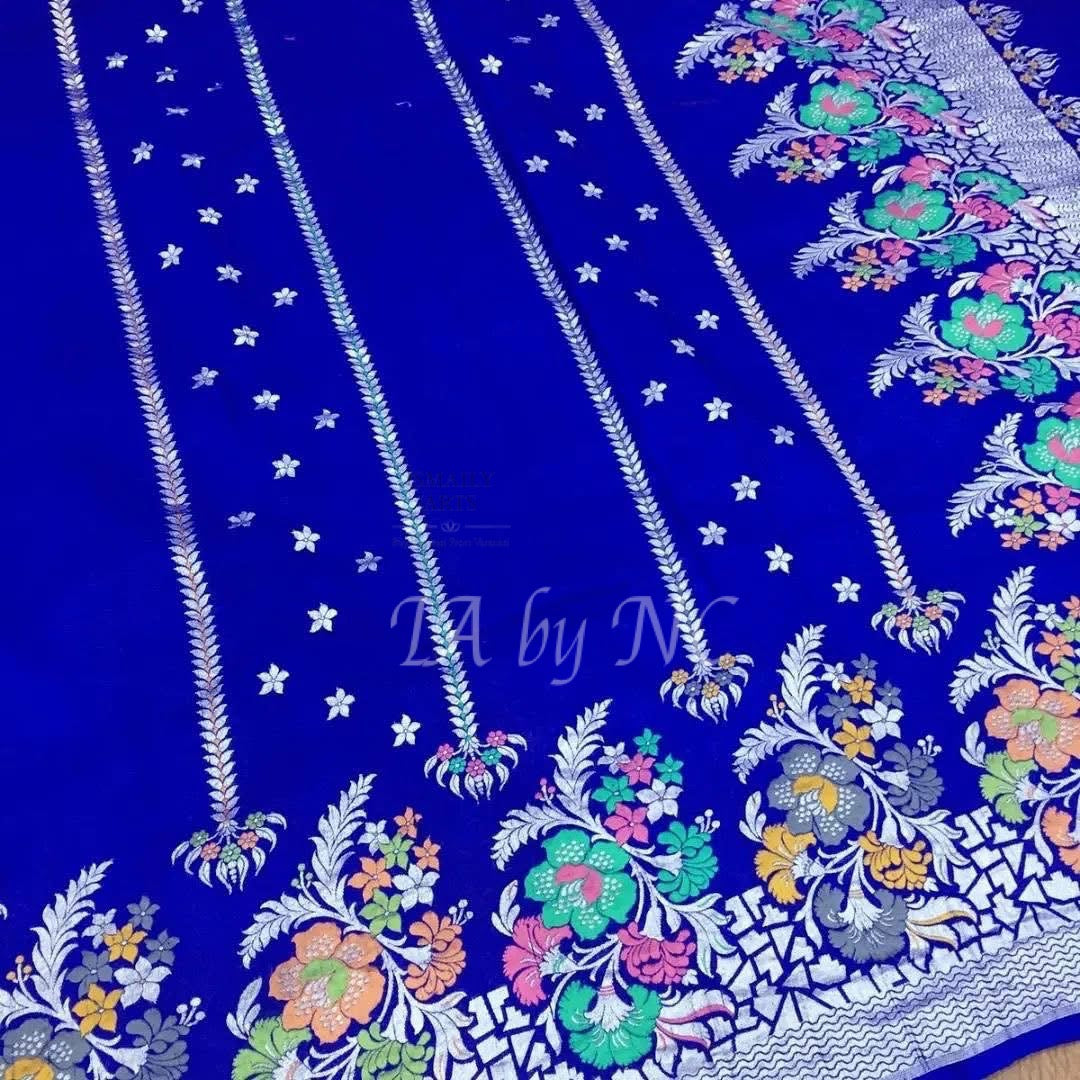 Royal Banarasi Pure Khaddi Tussar Georgette Paithani Saree