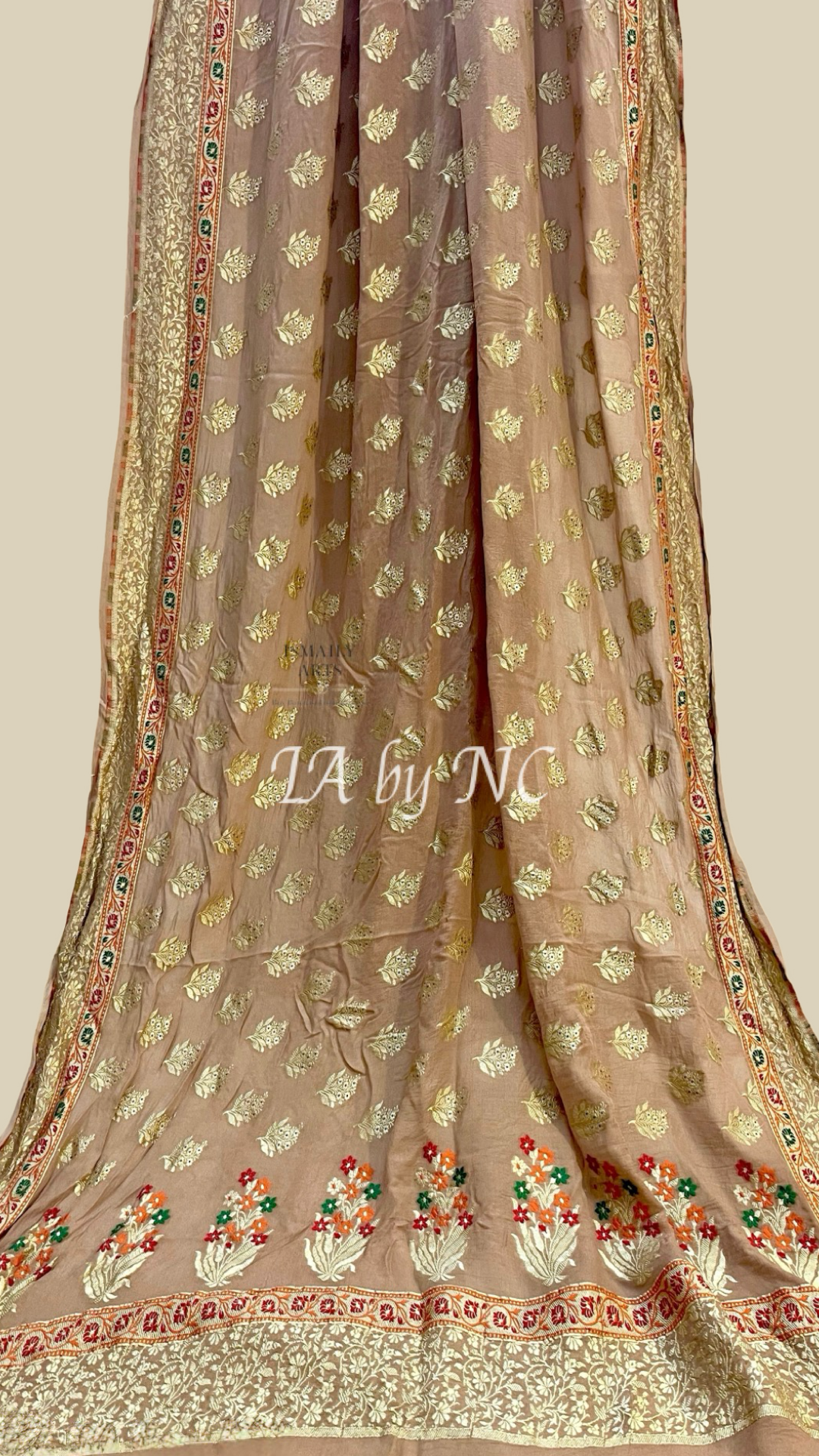 Tortilla Banarasi Pure Khaddi Georgette Saree