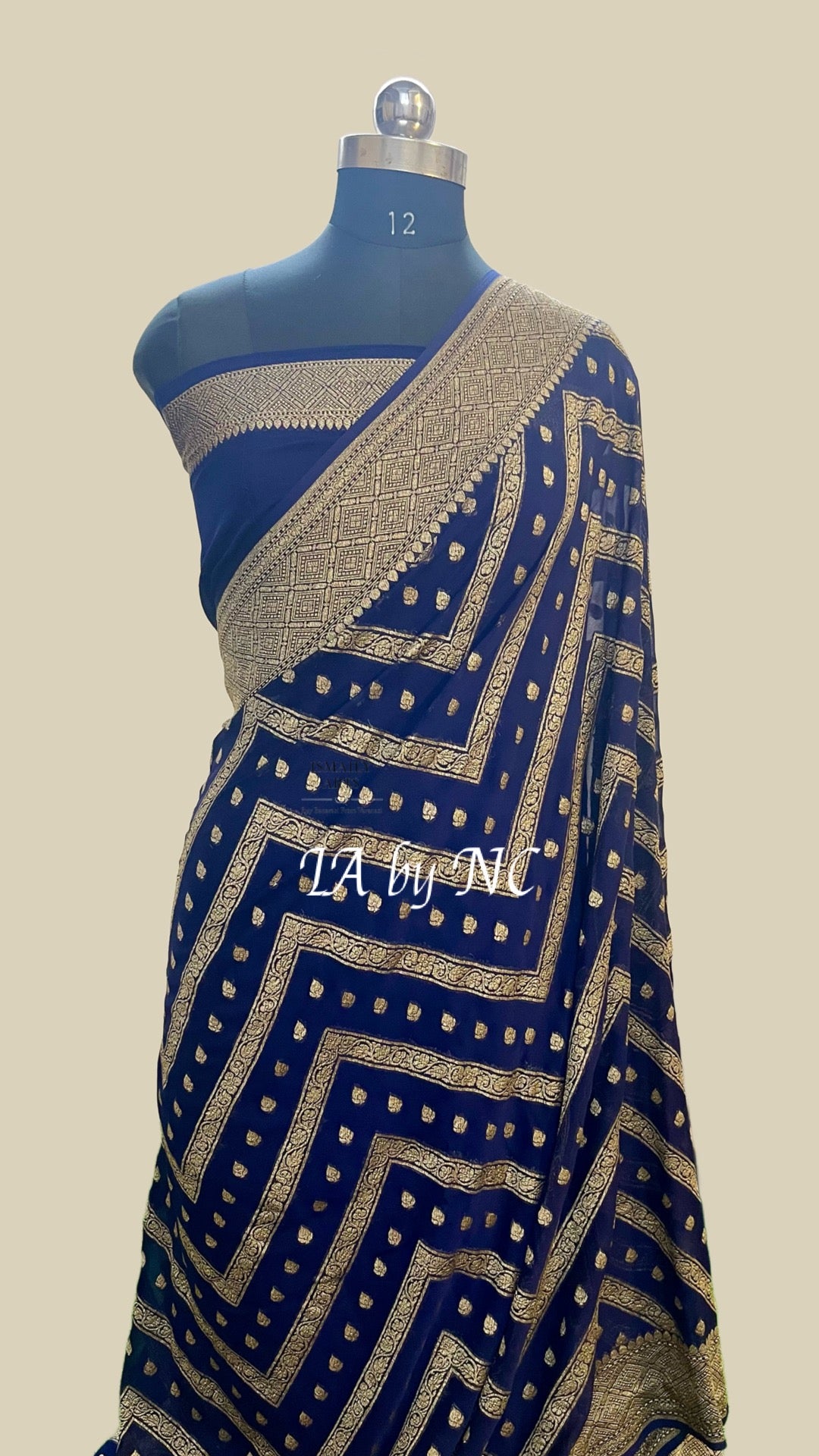 Space Banarasi Pure Khaddi Georgette Saree