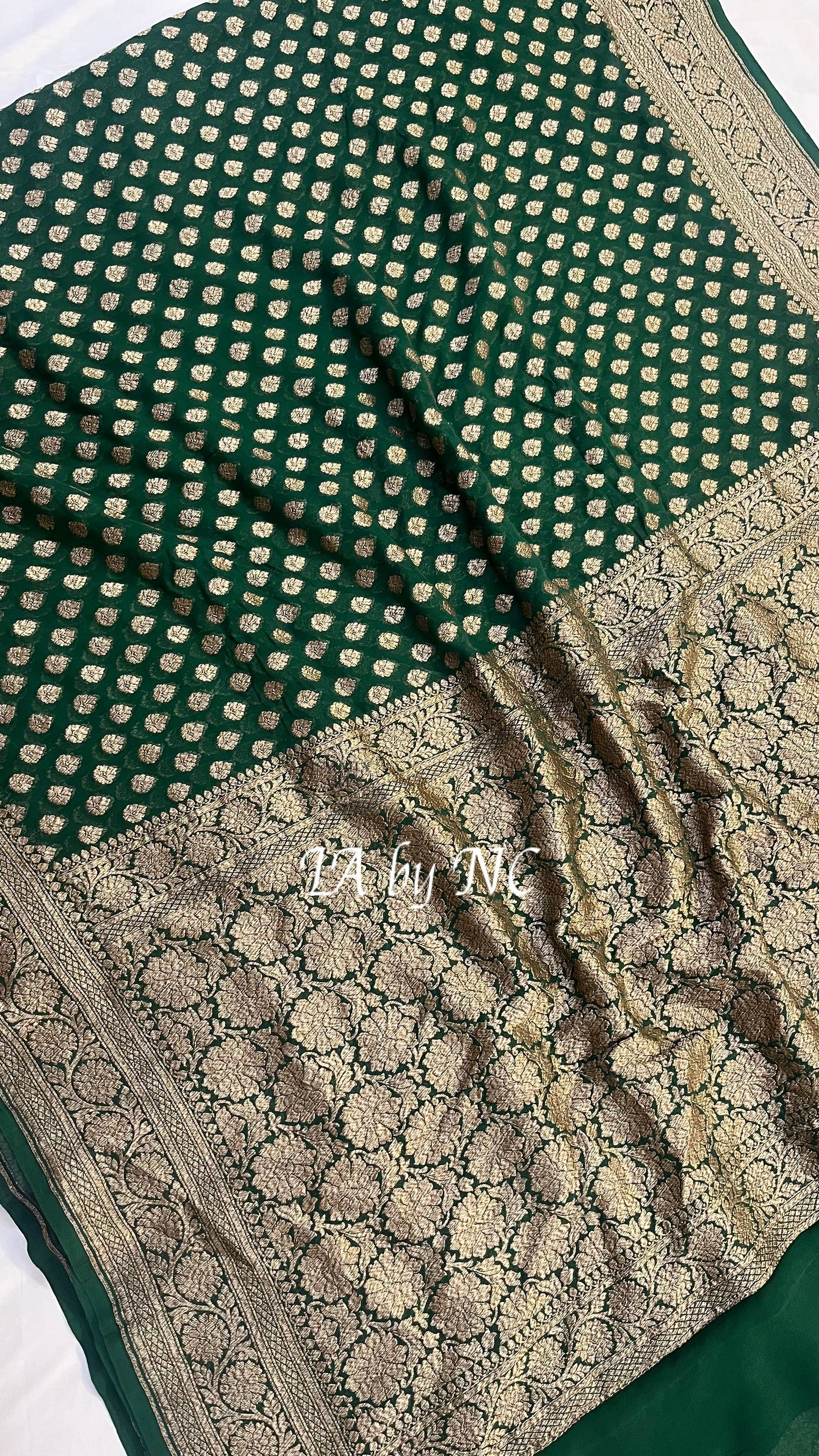Sacramento Banarasi Pure Khaddi Georgette Saree
