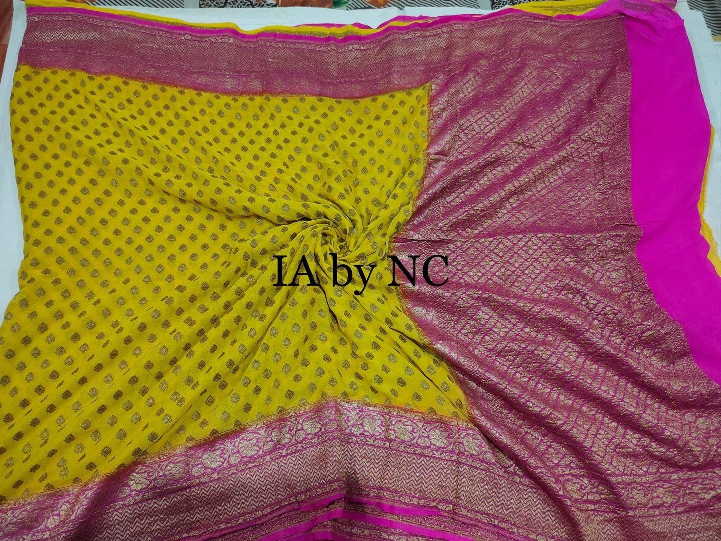 Tuscany Banarasi Pure Khaddi Georgette Saree