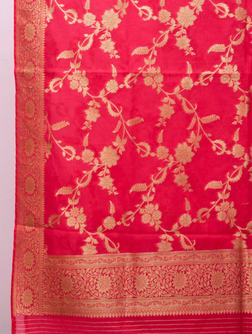 Imperial Banarasi Premium Cotton Silk Alfi Dress Materials