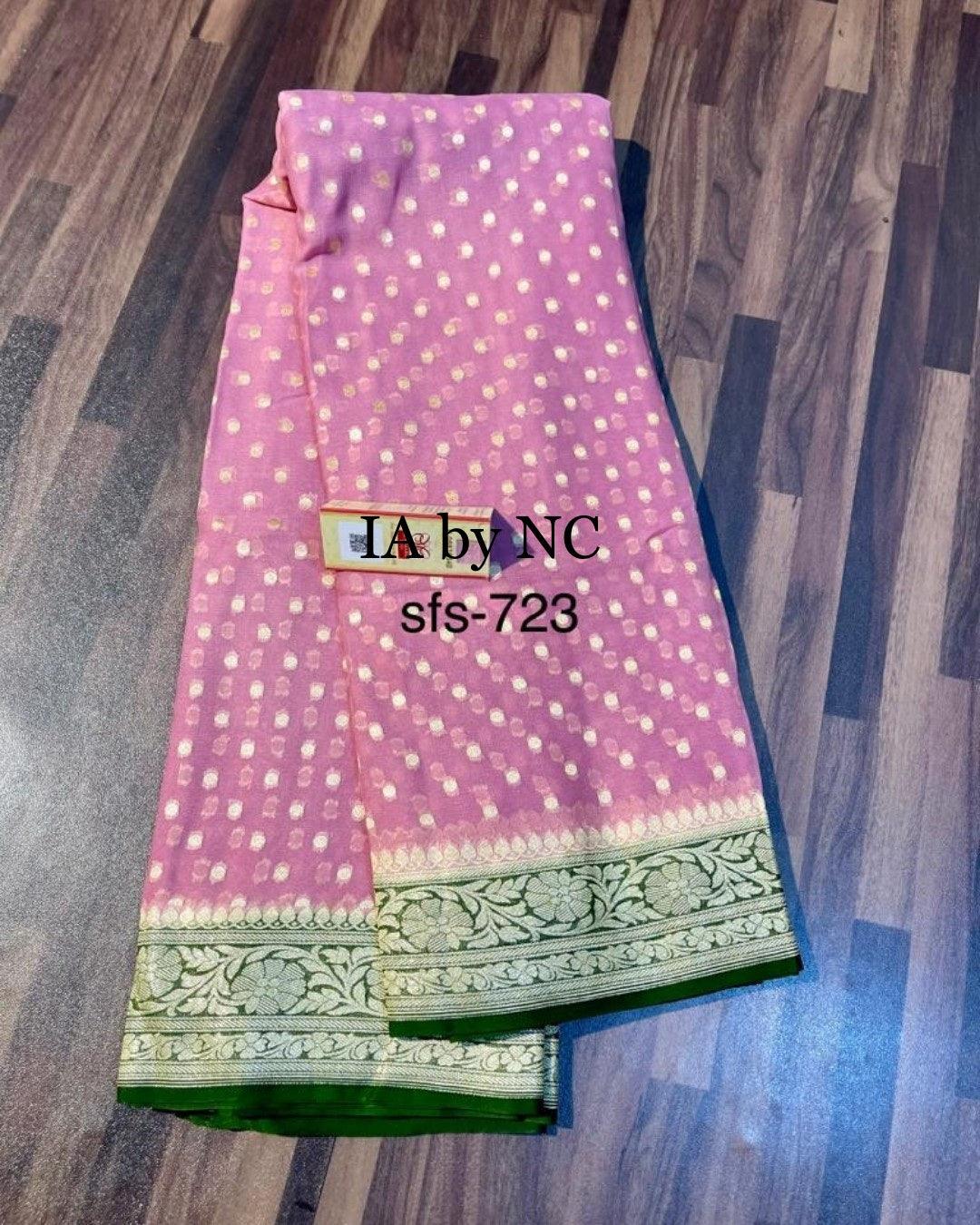 Punch Banarasi Pure Khaddi Georgette Sarees