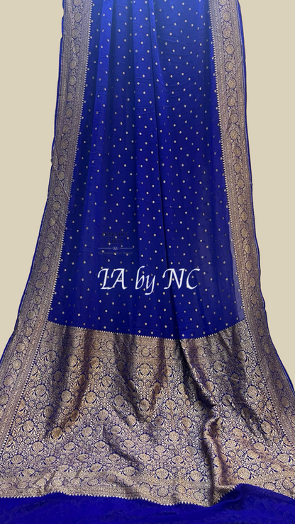 Royal Banarasi Pure Khaddi Georgette Saree