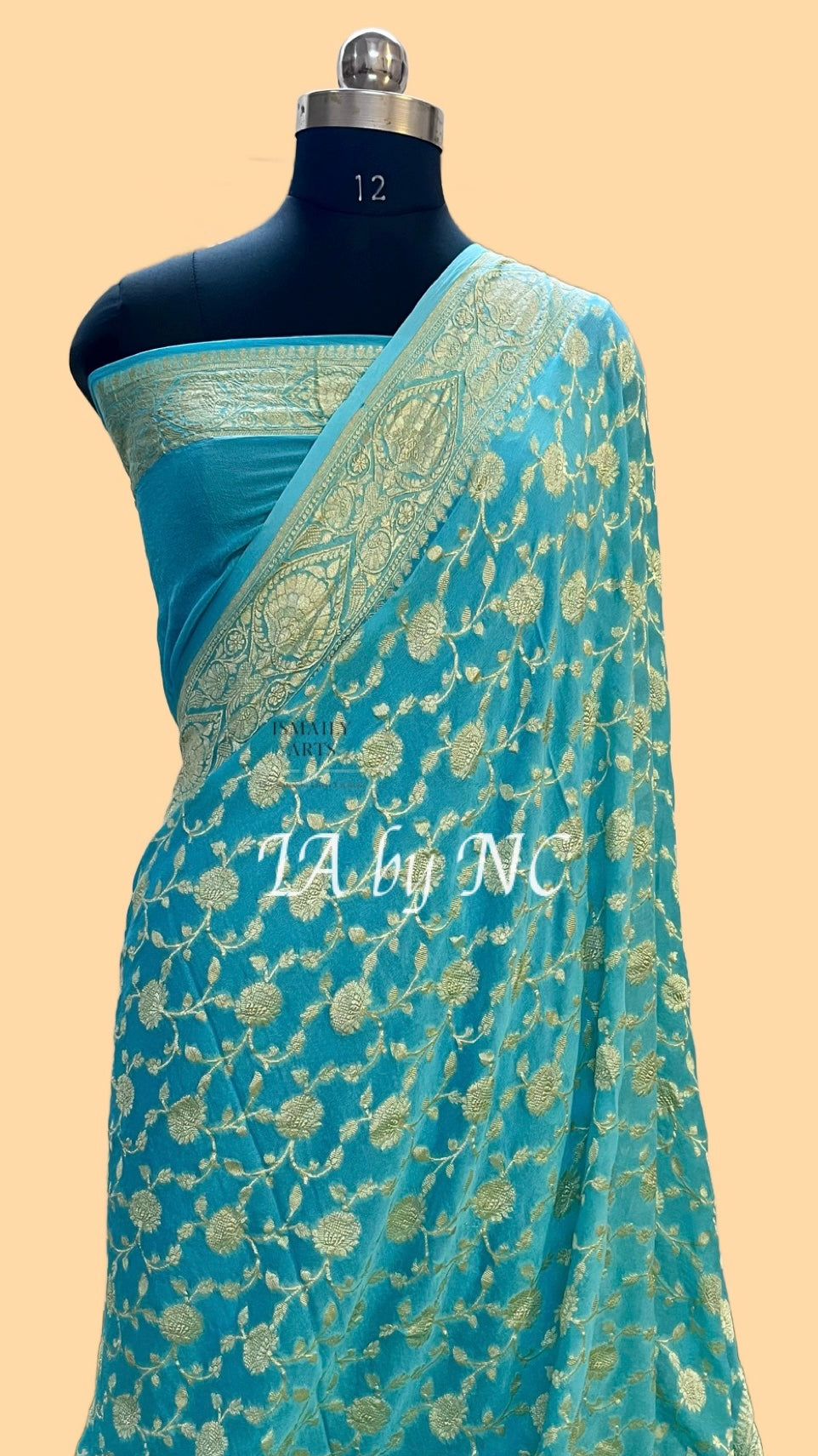 Baby Banarasi Pure Khaddi Georgette Saree