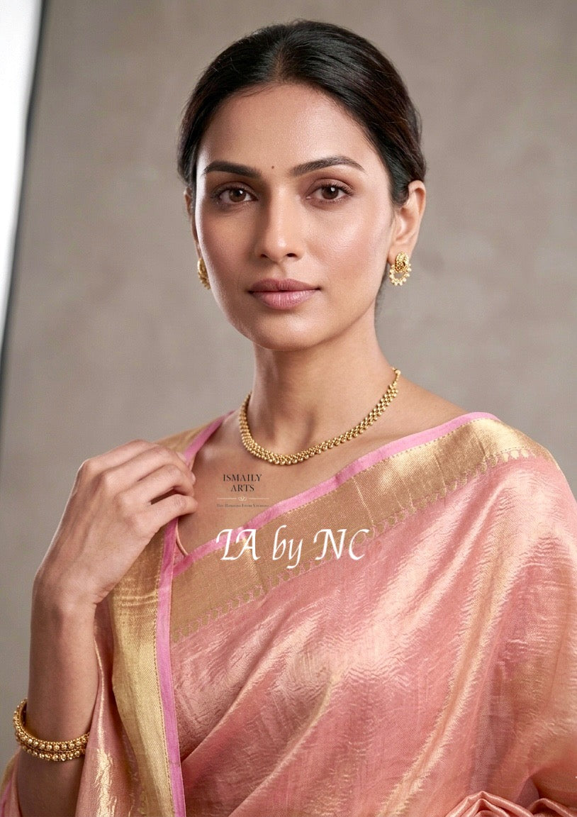 Flamingo Banarasi Pure Tissue Silk Saree