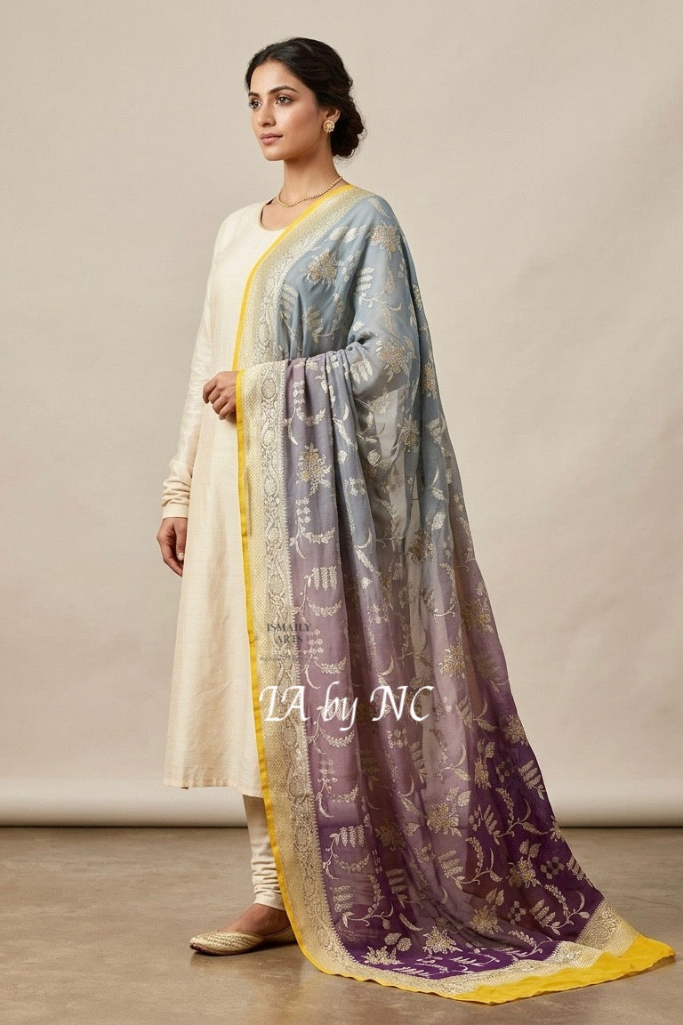 Banarasi Pure Khaddi Georgette Dupatta