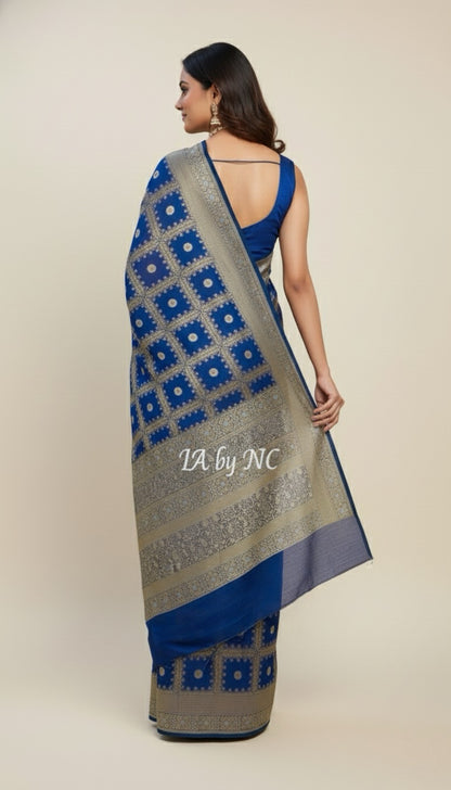 German Banarasi Pure Khaddi Georgette Saree