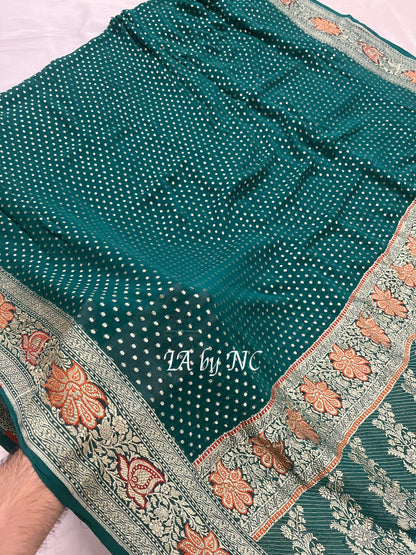 Sacramento Banarasi Pure Khaddi Georgette Saree