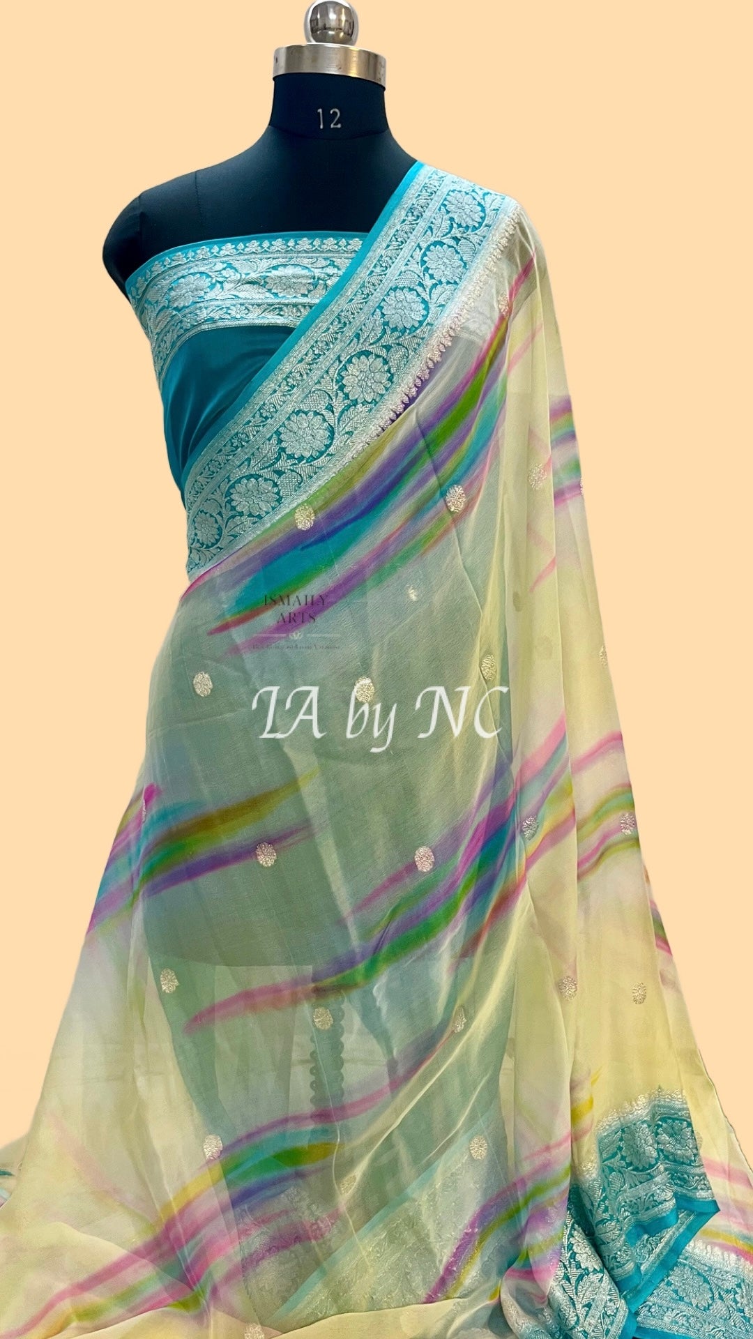 Olympic Banarasi Pure Khaddi Georgette Kadwa Saree