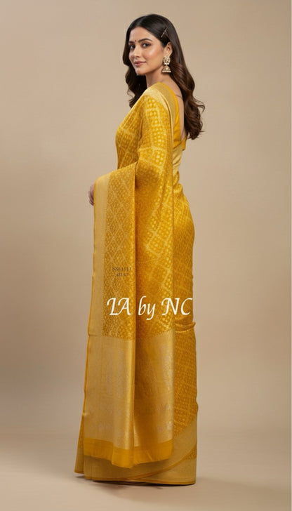 Tuscany Banarasi Pure Khaddi Georgette Saree