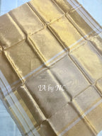 Beige Banarasi Pure Tissue Silk Saree