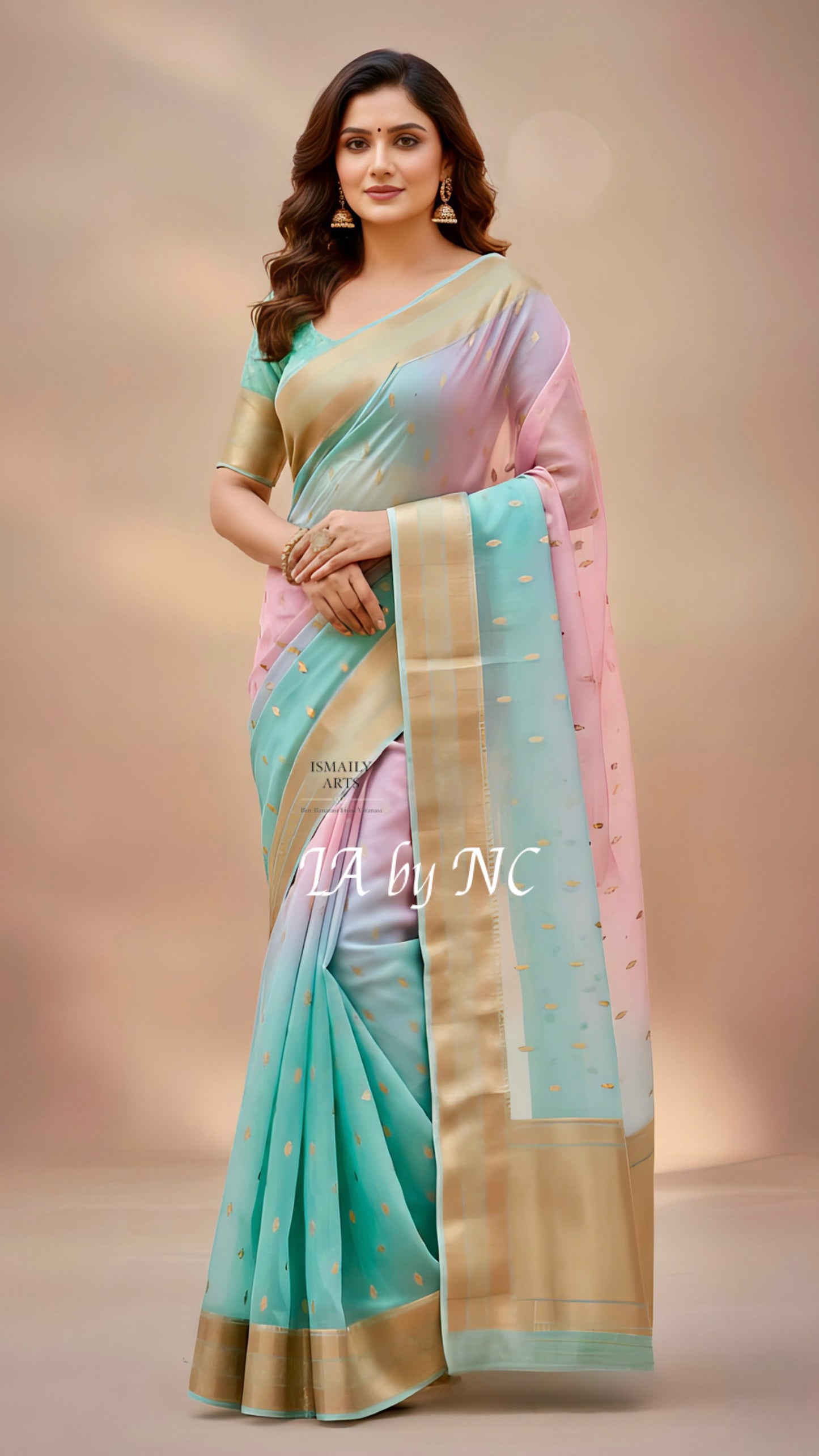 Turquoise Banarasi Pure Kora Silk Kadwa Saree