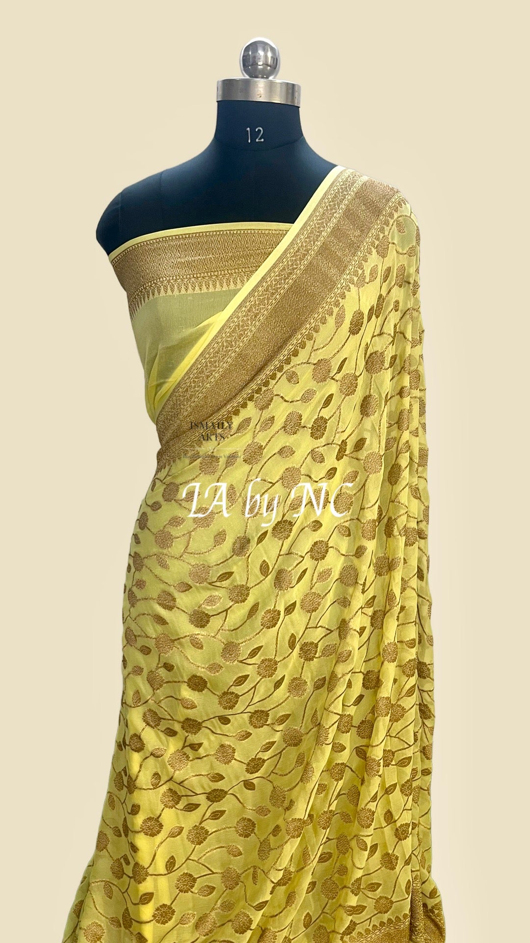 Laguna Banarasi Pure Khaddi Georgette Saree