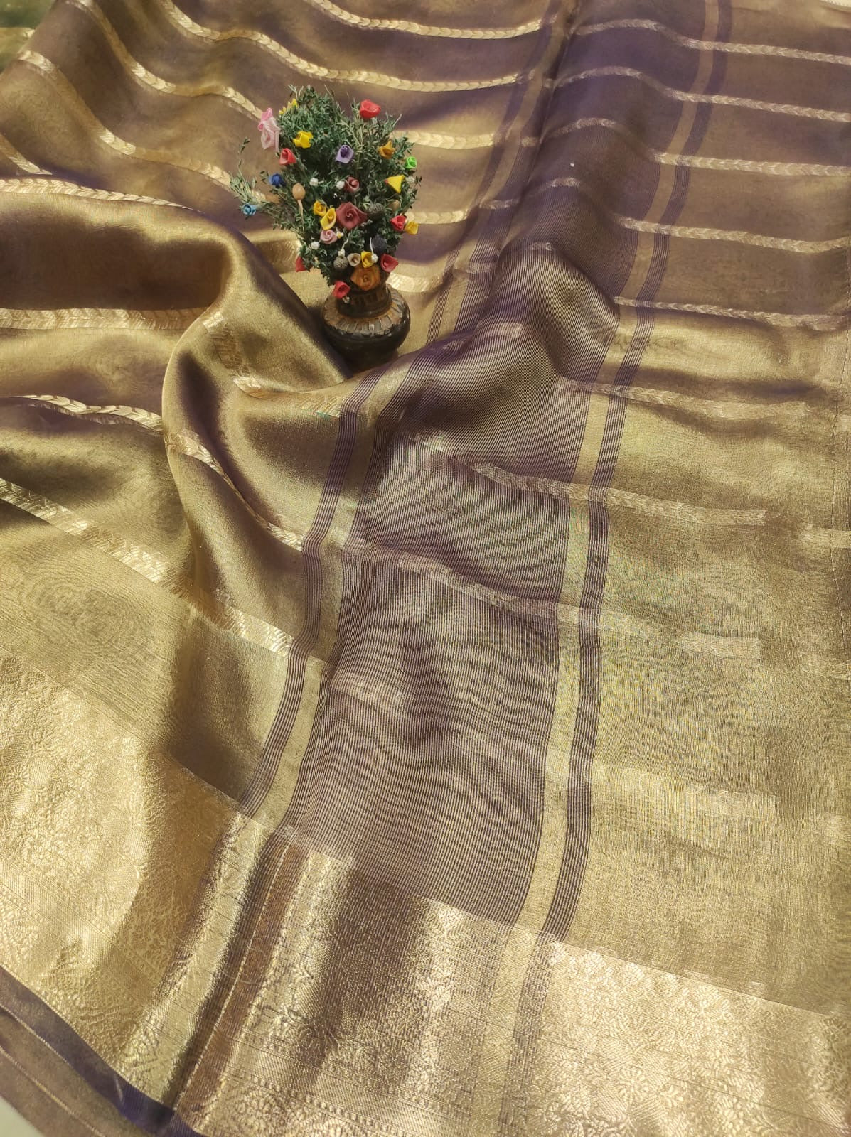 Hickory Banarasi Pure Tissue Silk Saree