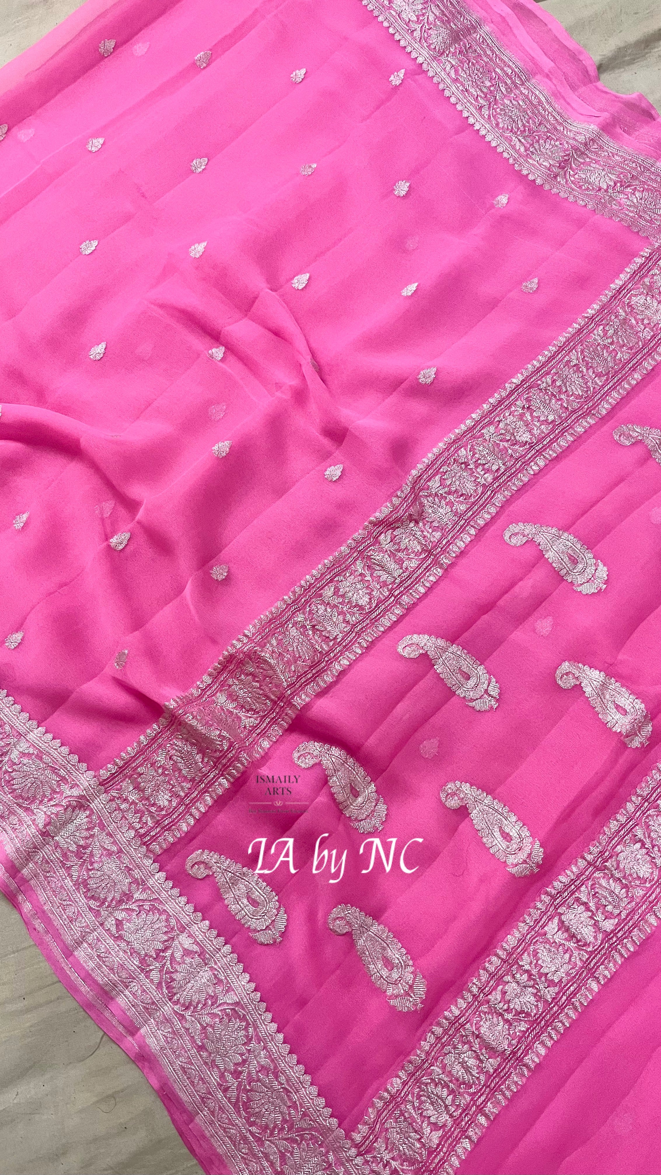 Hot Banarasi Pure Khaddi Georgette Kadwa Saree
