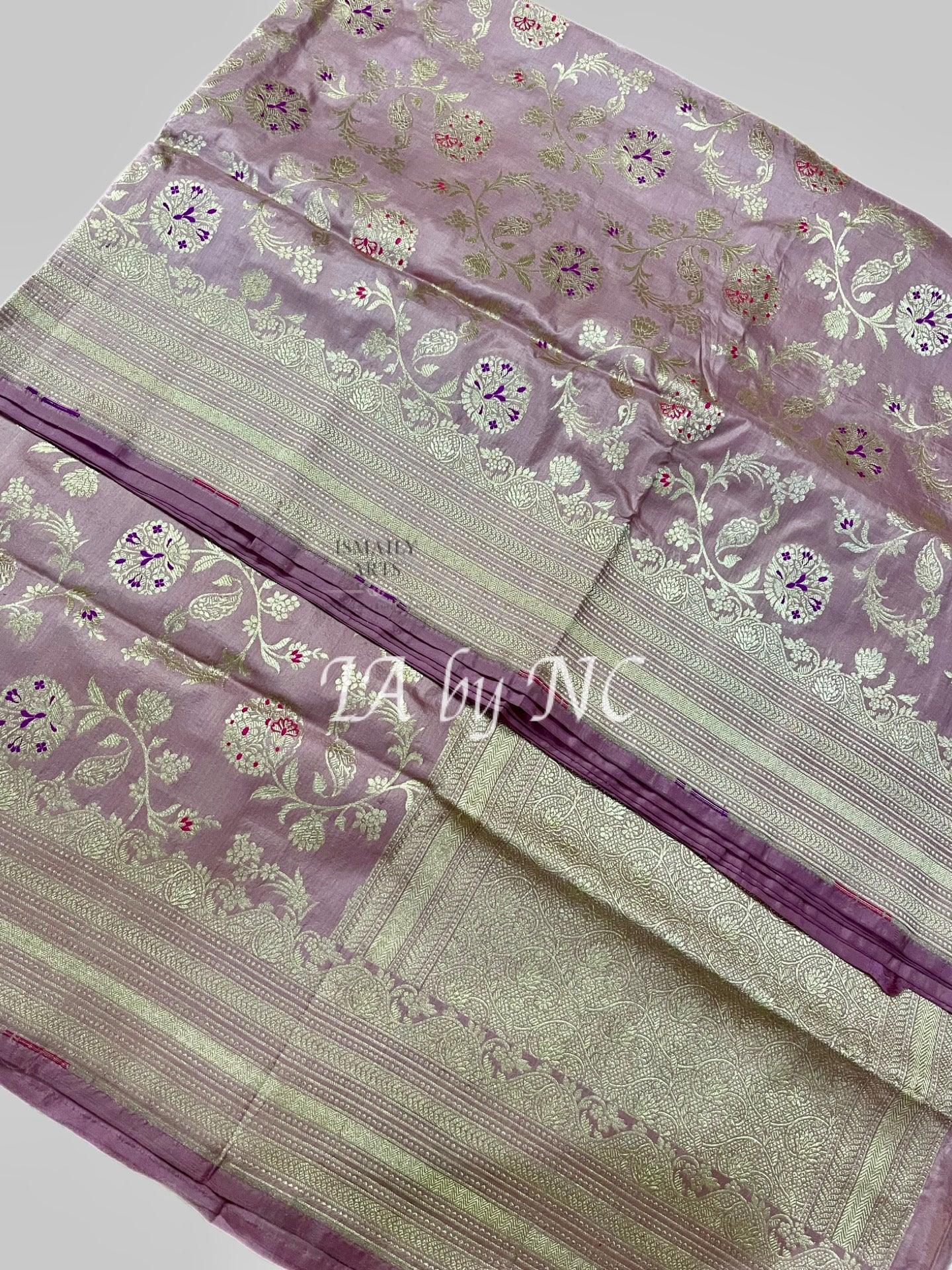 Thulian Banarasi Pure Katan Silk Meenakari Pattu Saree