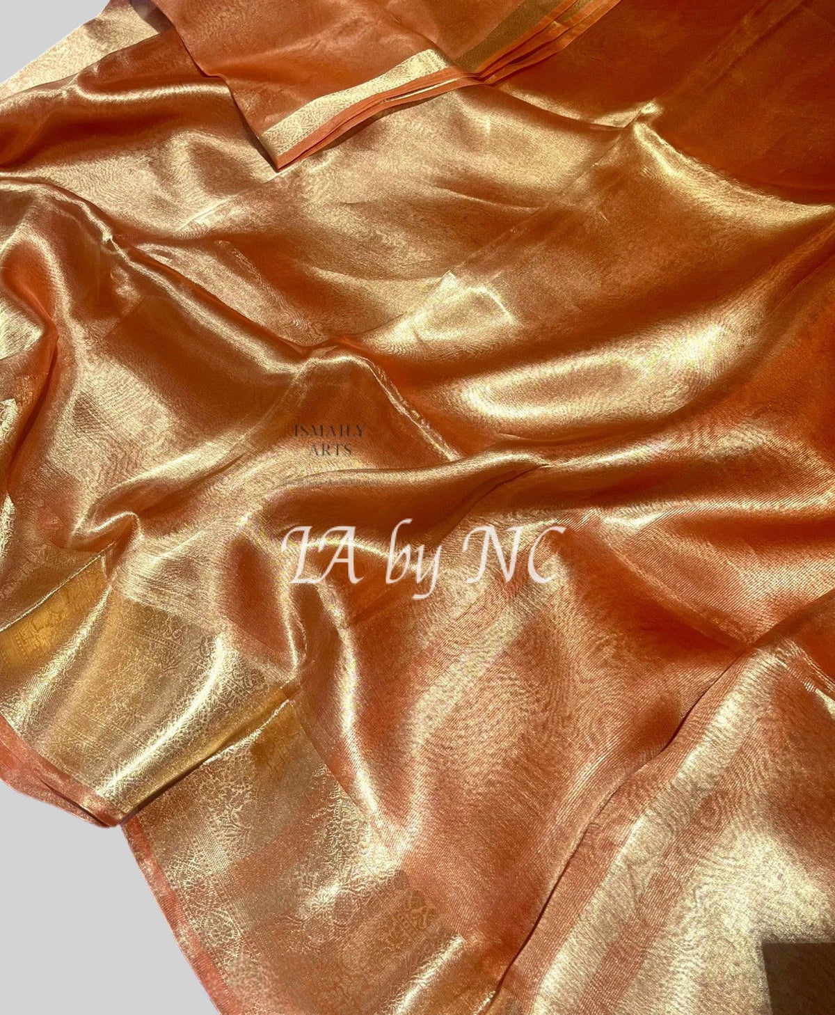 Rusty Banarasi Pure Tissue Silk Saree