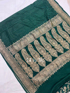 Sacramento Banarasi Pure Khaddi Crepe Georgette Saree