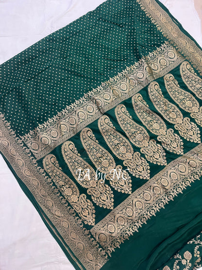 Sacramento Banarasi Pure Khaddi Crepe Georgette Saree
