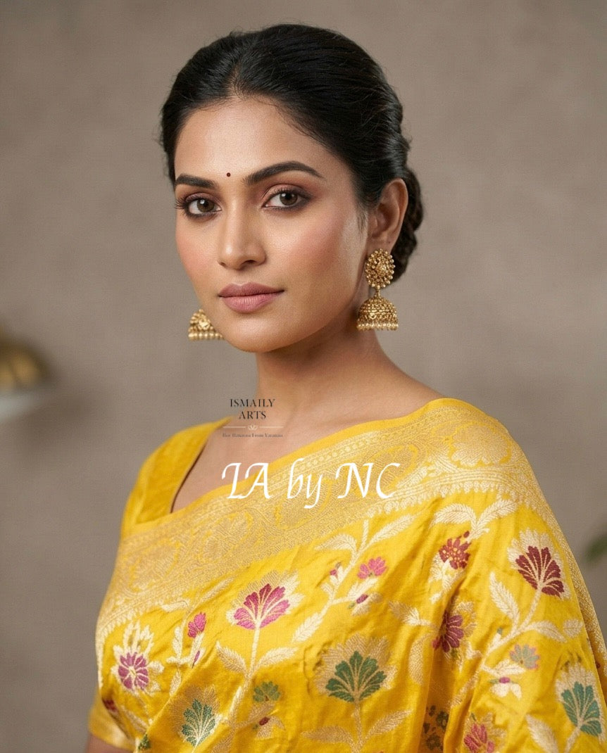 Tuscany Banarasi Pure Chiffon Georgette Saree