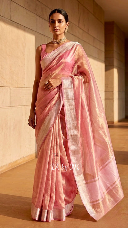 Punch Banarasi Pure Tissue Silk Saree