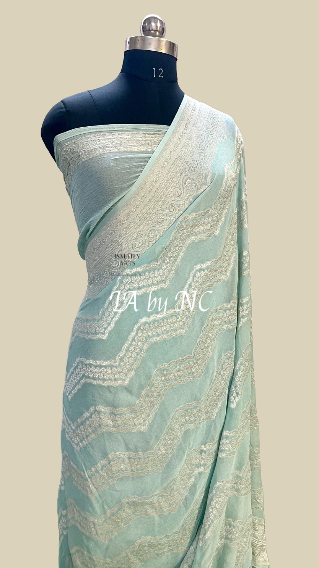Baby Banarasi Pure Khaddi Georgette Saree