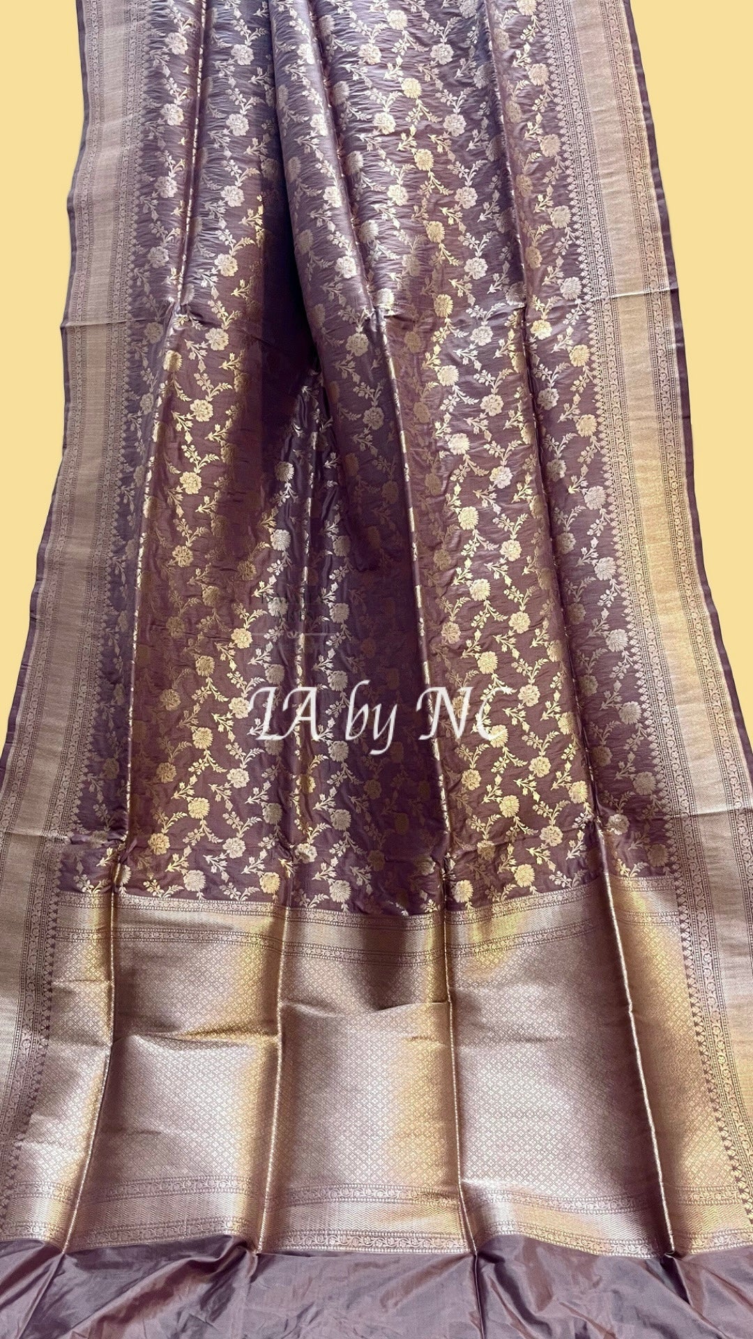 Mauve Banarasi Pure Katan Silk Pattu Saree