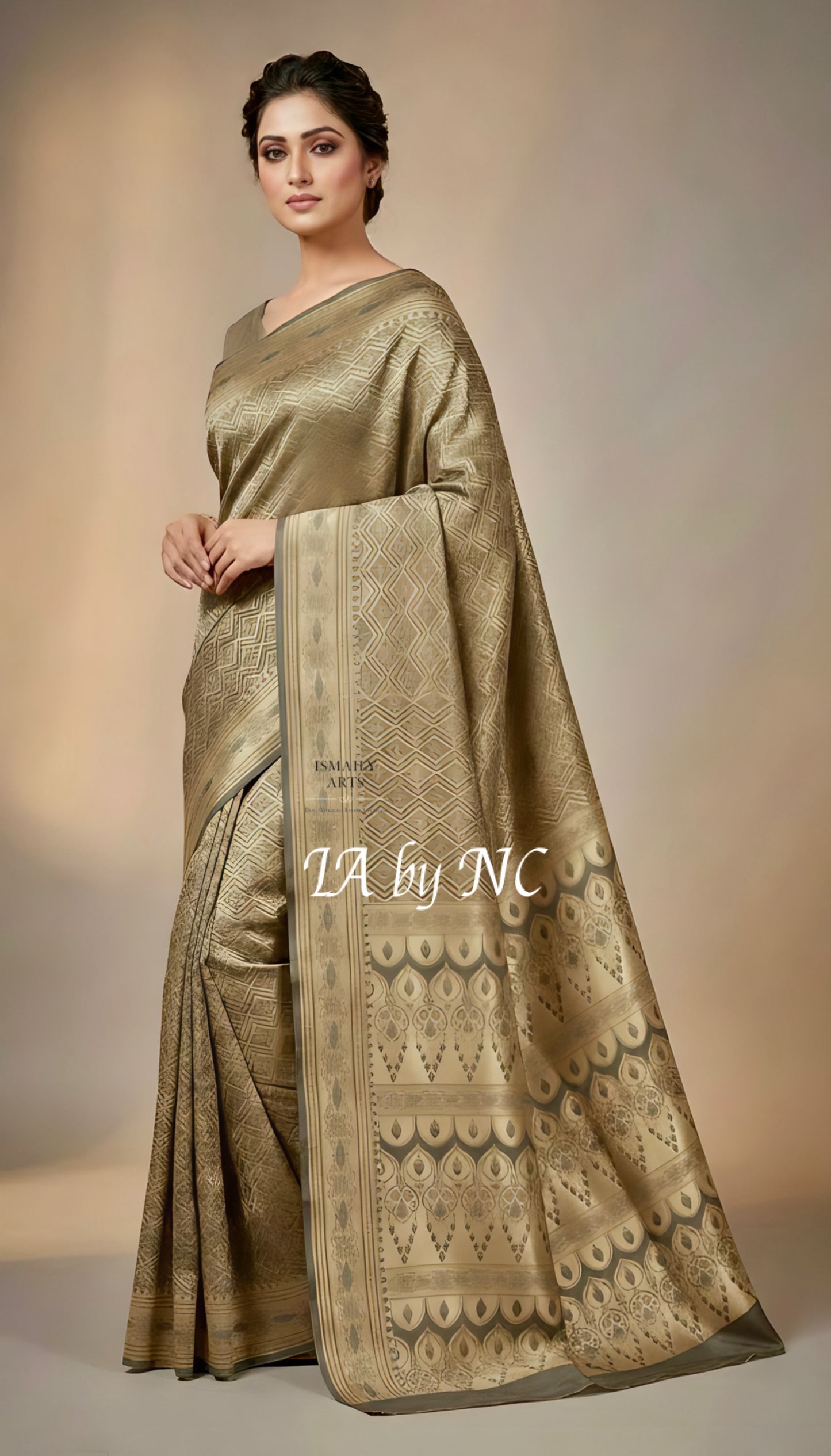 Mink Banarasi Mashru Katan Silk Saree