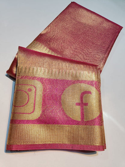 Banarasi Tissue Silk Social Media Saree