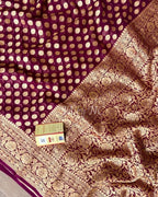 Barn Banarasi Pure Khaddi Georgette Saree