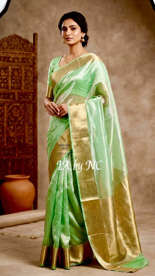 Kelly Banarasi Pure Tissue Silk Saree