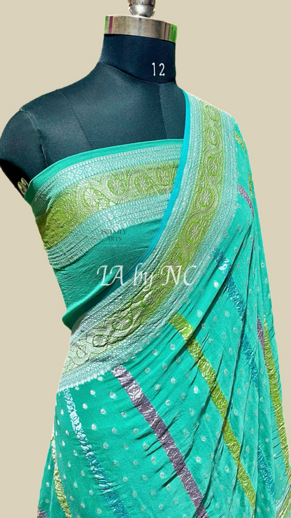 Jungle Banarasi Pure Khaddi Georgette Saree