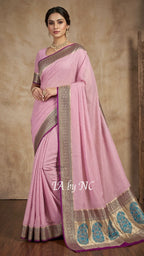 Byzantine Banarasi Pure Khaddi Georgette Saree
