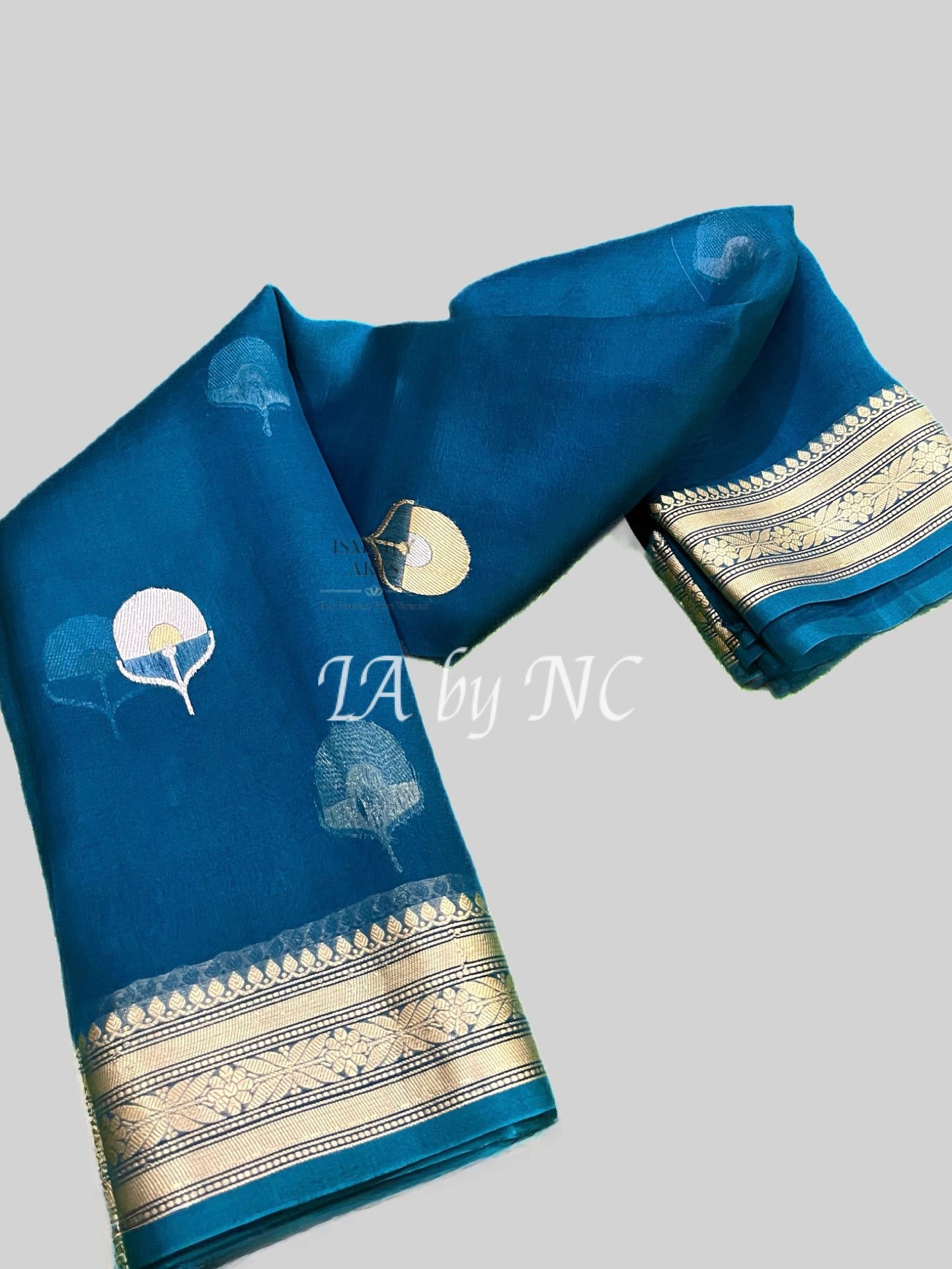 German Banarasi Pure Kora Organza Kadwa Saree