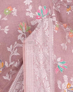 Thulian Banarasi Pure Khaddi Tussar Georgette Meenakari Saree