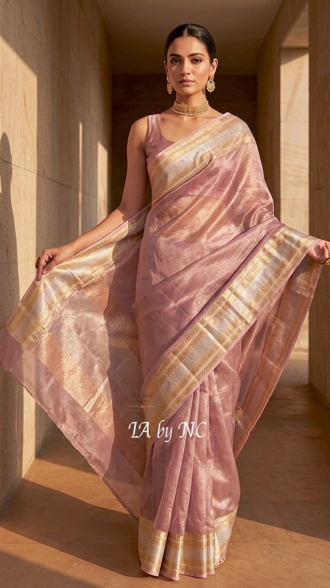 Baby Banarasi Pure Tissue Silk Saree