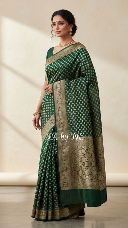 Sacramento Banarasi Pure Khaddi Georgette Saree