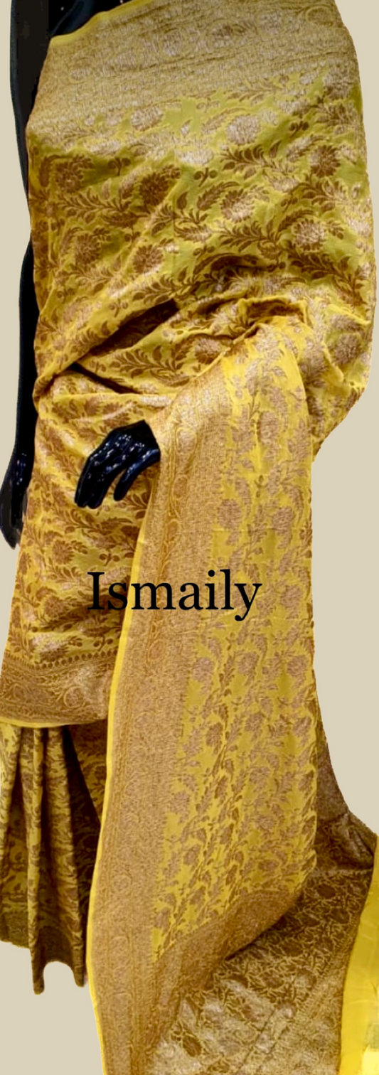 Cyber Banarasi Pure Khaddi Georgette Saree