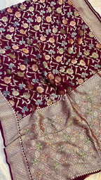 Byzantine Banarasi Pure Khaddi Georgette Saree