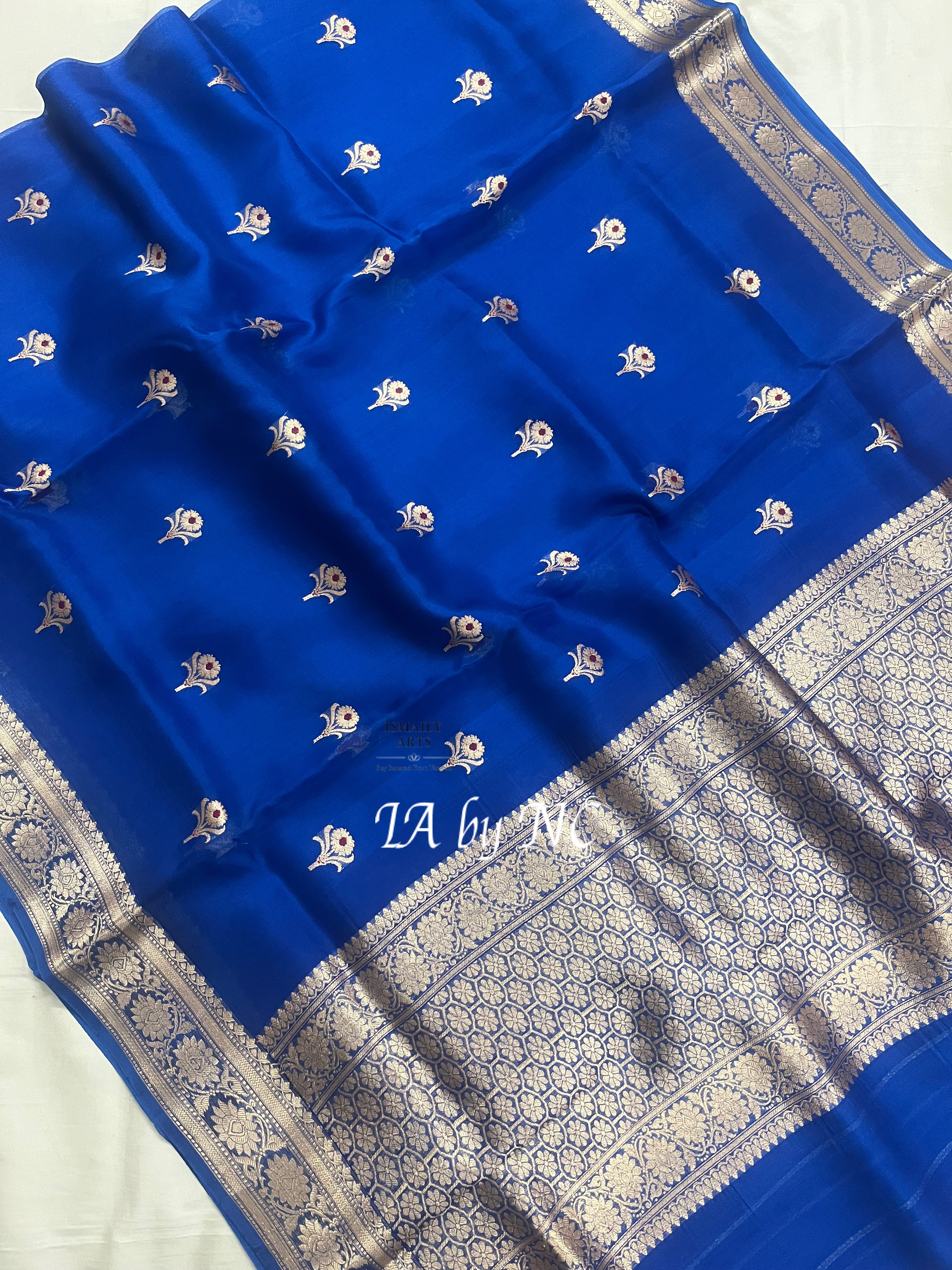 Royal Banarasi Pure Kora Silk Kadwa Saree