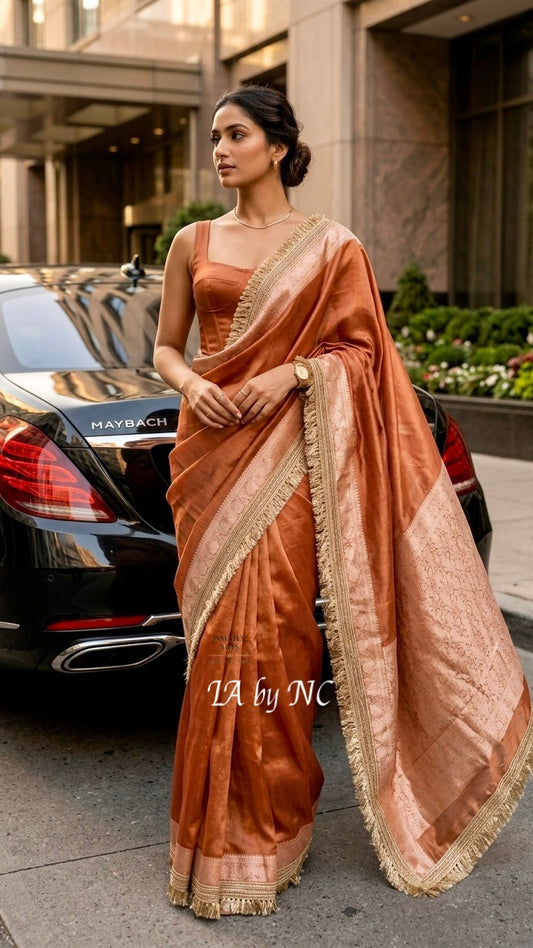Tiger Banarasi Pure Tissue Silk Saree