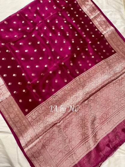 Mulberry Banarasi Pure Tissue Silk Saree
