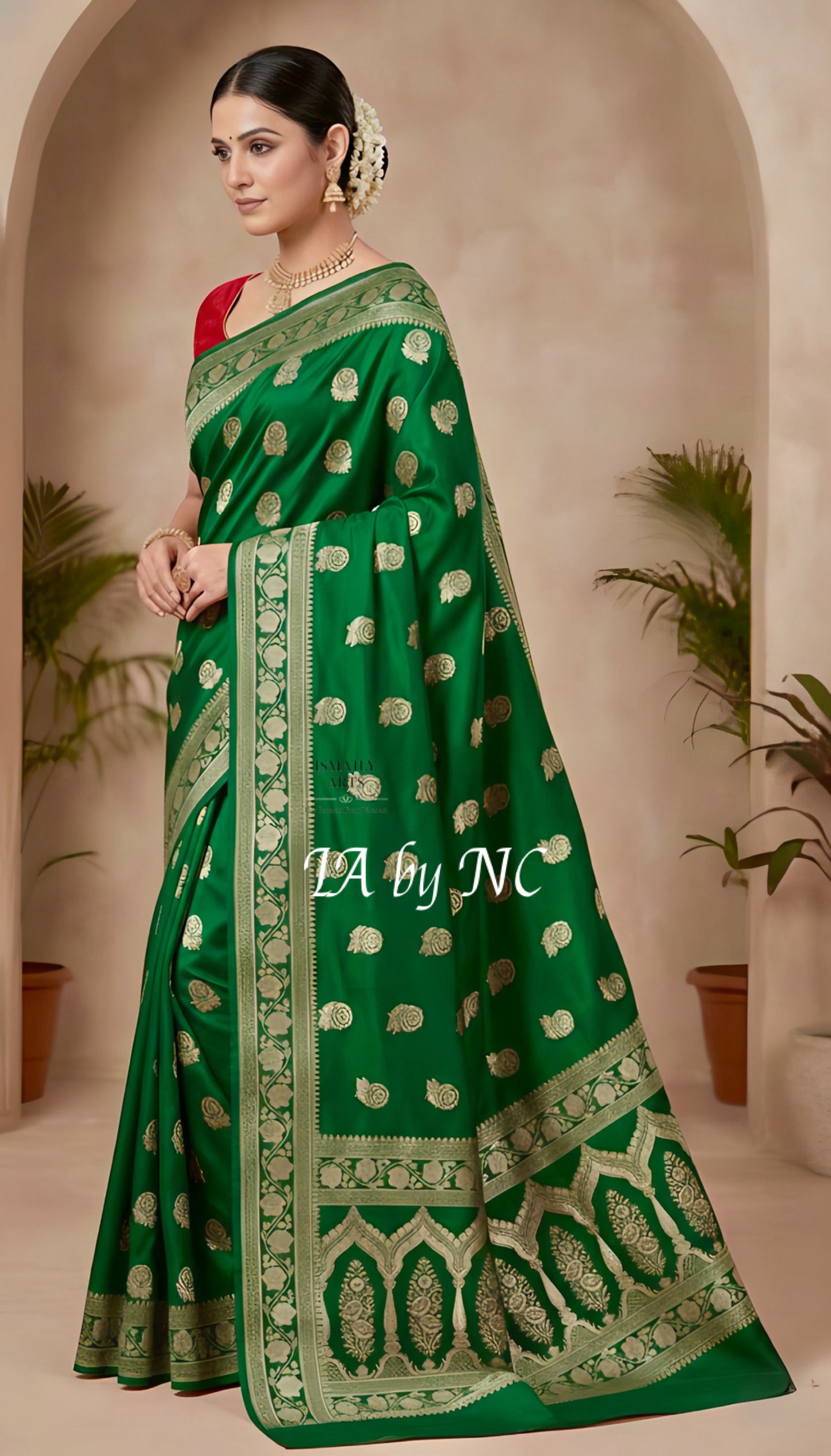 Sacramento Banarasi Mashru Katan Silk Saree