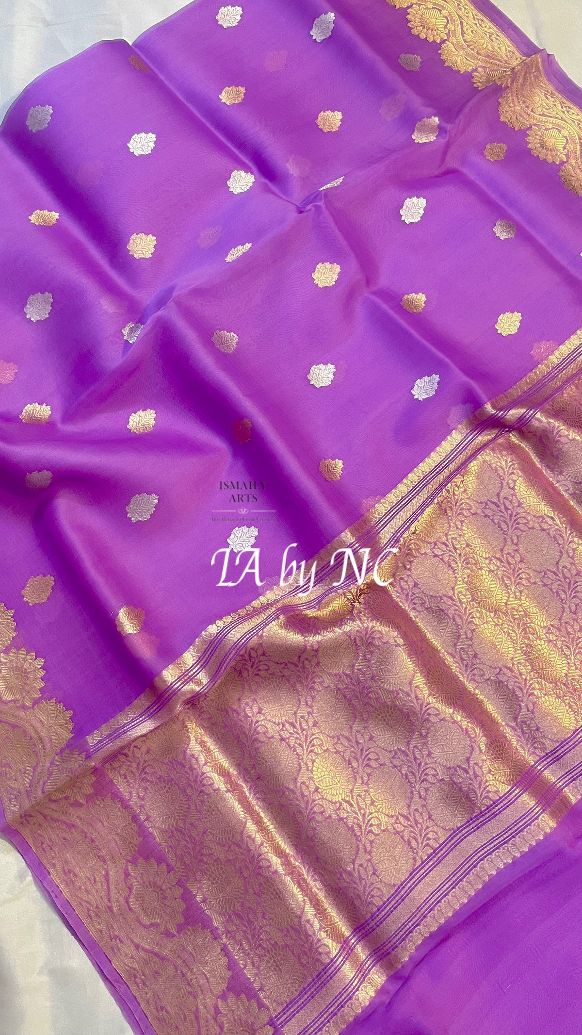 Electric Banarasi Pure Kora Silk Kadwa Saree