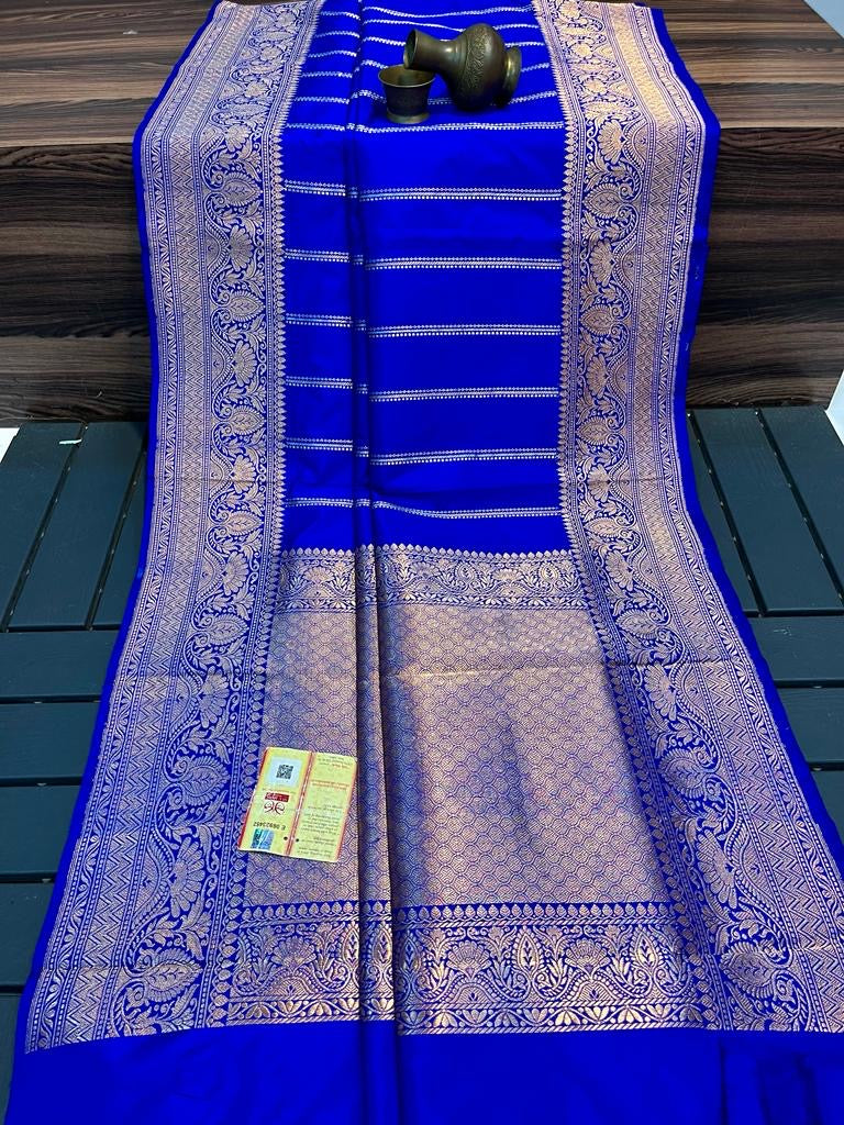 Royal Banarasi Pure Katan Silk Kadwa Saree