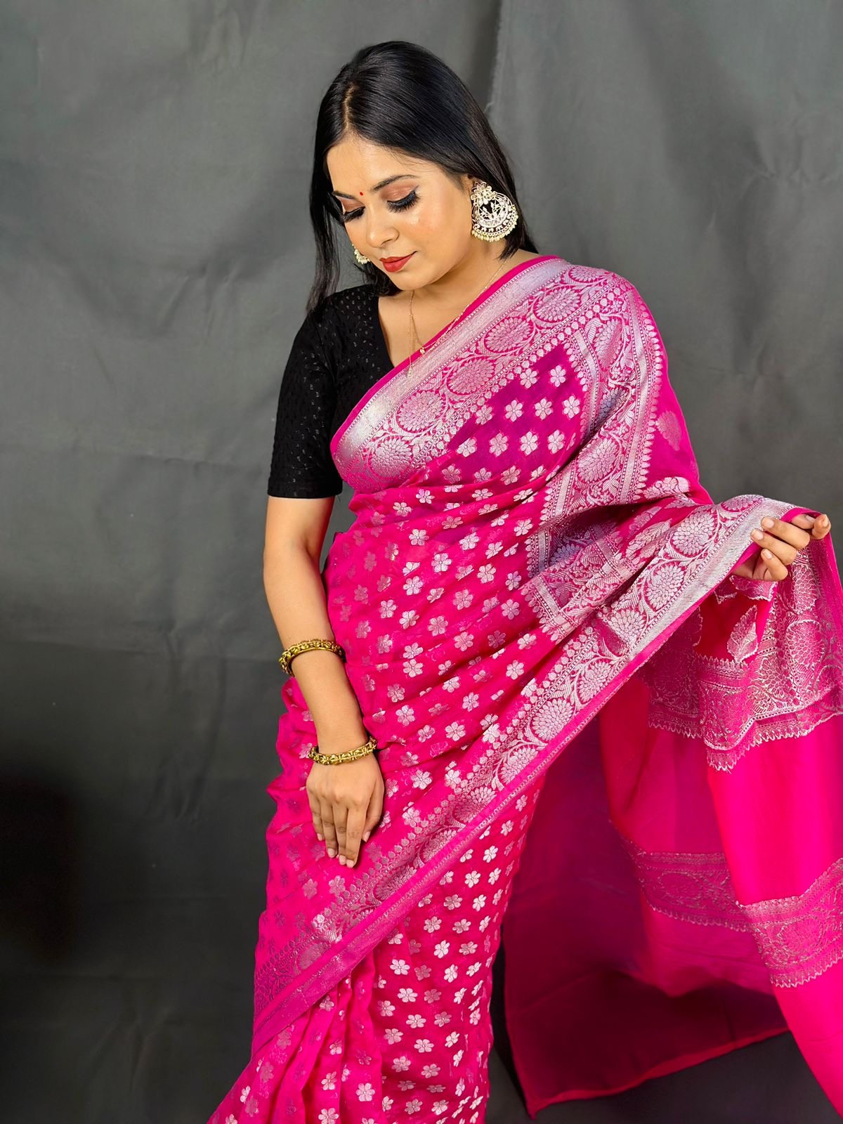 Banarasi Blend Khaddi Georgette Saree